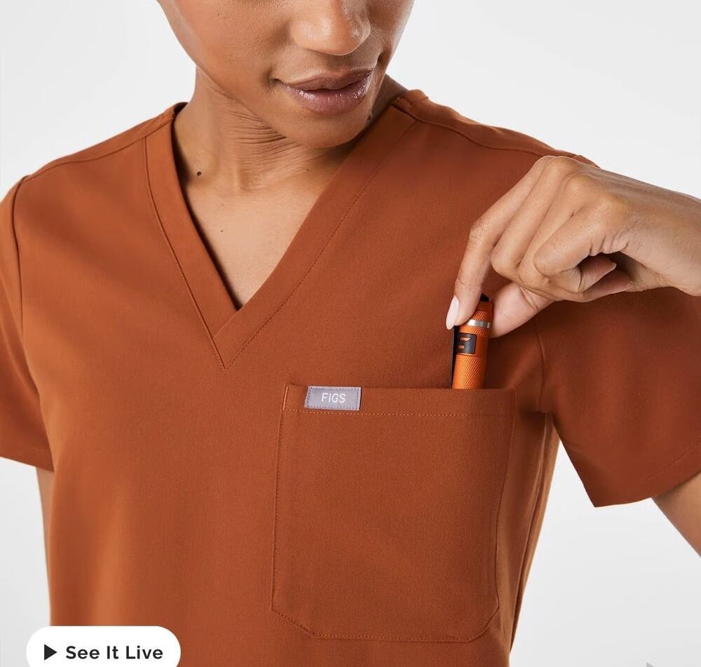 FIGS Catarina One-Pocket Scrub Top Size XXS